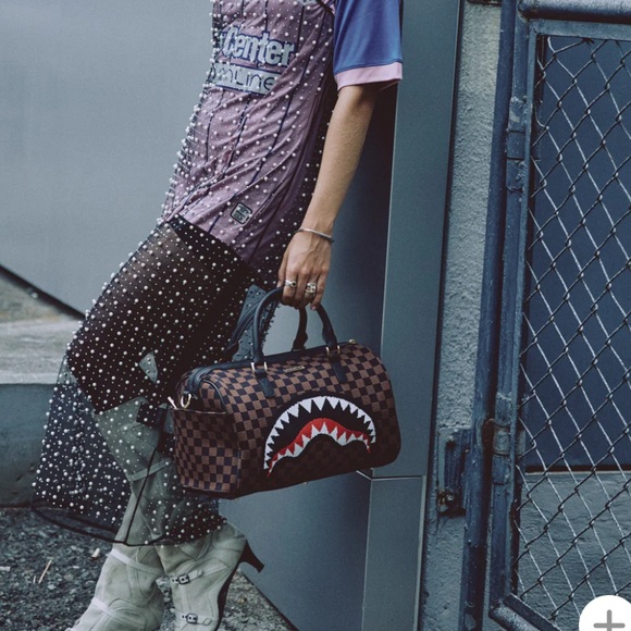 Sprayground Kyotoknit Sharks in Paris Mini Duffel - Picture 2 of 11